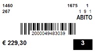 Etichetta con barcode